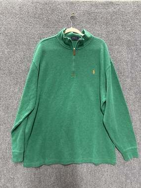 Polo Ralph Lauren Sweater Men's 1/4 Zip Pullover Sz 2XLT Cotton